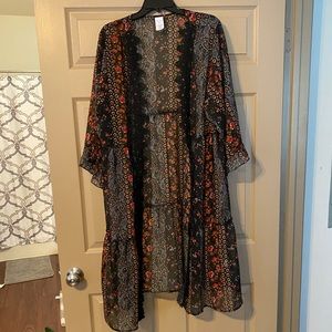 Floral sister/Swimsuit cover up